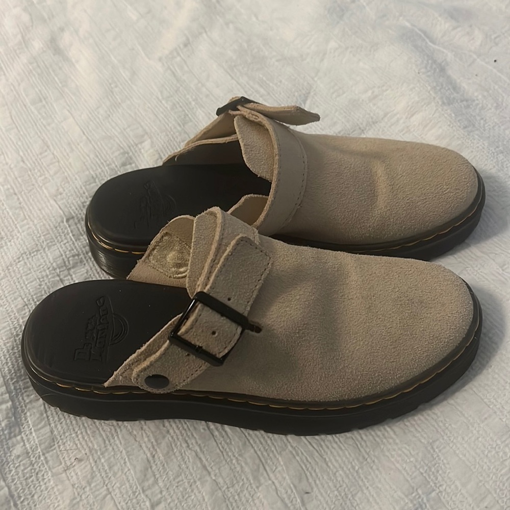 Dr Martens Carlson Suede Casual Slingback Mules